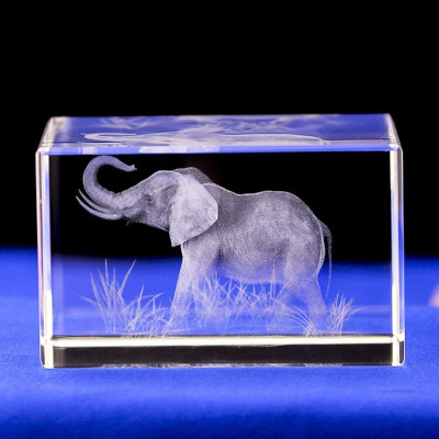 Elephant Gifts: Elephant Crystal Figurine
