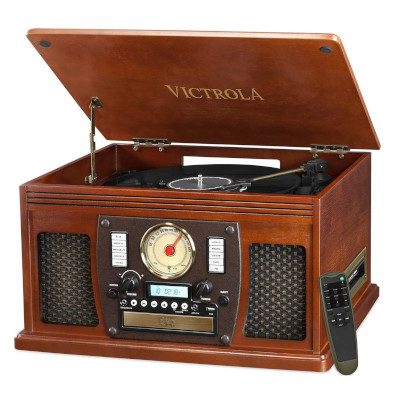 8-in-1 Classic Bluetooth Record Player