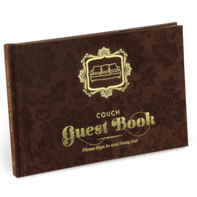 Man Cave Gifts: Knock Knock Couch Guest Book